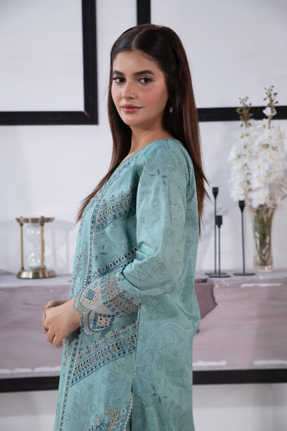 Soffra Zinc Embroidered 3-Piece 1715